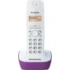 Panasonic KX-TG1611 Ασύρματο Τηλέφωνο με Ελληνικό Μενού Λευκό-Μώβ