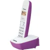 Panasonic KX-TG1611 Ασύρματο Τηλέφωνο με Ελληνικό Μενού Λευκό-Μώβ