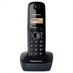 Panasonic KX-TG1611 Ασύρματο Τηλέφωνο με Ελληνικό Μενού Μαύρο