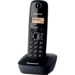 Panasonic KX-TG1611 Ασύρματο Τηλέφωνο με Ελληνικό Μενού Μαύρο