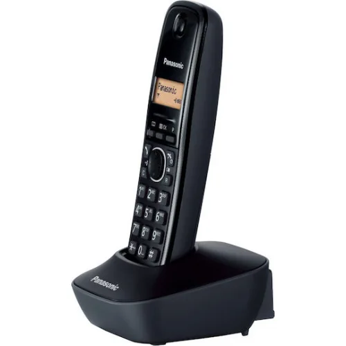 Panasonic KX-TG1611 Ασύρματο Τηλέφωνο με Ελληνικό Μενού Μαύρο
