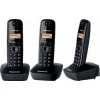 Panasonic KX-TG1611 Ασύρματο Τηλέφωνο με Ελληνικό Μενού Μαύρο