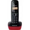 Panasonic KX-TG1611 Ασύρματο Τηλέφωνο με Ελληνικό Μενού Μαύρο-Κόκκινο