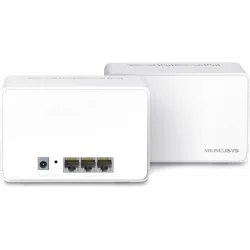 Mercusys Halo H80X v1 WiFi Mesh Network Access Point Wi‑Fi 6 Dual Band (2.4 & 5GHz) σε Διπλό Kit