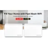 Mercusys Halo H80X v1 WiFi Mesh Network Access Point Wi‑Fi 6 Dual Band (2.4 & 5GHz) σε Διπλό Kit