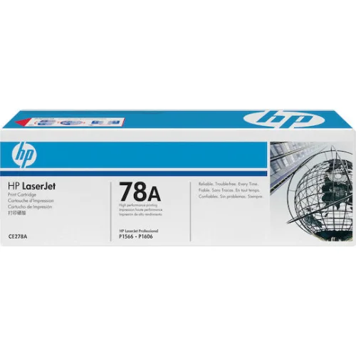 HP 78A Γνήσιο Toner Laser Εκτυπωτή Μαύρο 2100 Σελίδων (CE278A)