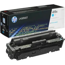 HP 415X Γνήσιο Toner Laser Εκτυπωτή Κυανό High Yield 6000 Σελίδων (W2031X)