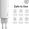 Baseus Φορτιστής Χωρίς Καλώδιο GaN με Θύρα USB-A και Θύρα USB-C 65W Quick Charge 3.0 Λευκός (CCGAN2L-B02)