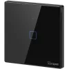 Sonoff Χωνευτός Διακόπτης Τοίχου Αφής Wi-Fi Φωτισμού Μονός με Πλαίσιο Μαύρος