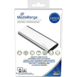 MediaRange USB 3.2 / USB-C Εξωτερικός SSD 240GB M.2 Ασημί