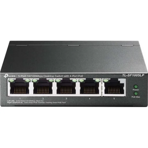 TP-LINK TL-SF1005LP v1 Unmanaged L2 PoE Switch με 5 Θύρες Ethernet