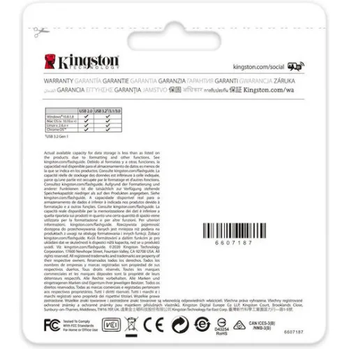 Kingston Datatraveler Kyson 256GB USB 3.2 Stick Μαύρο