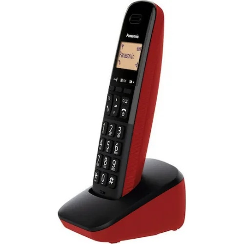Panasonic KX-TGB610 Ασύρματο Τηλέφωνο με Ελληνικό Μενού Κόκκινο