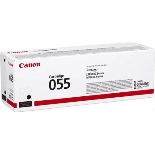 Canon 055 Γνήσιο Toner Laser Εκτυπωτή Μαύρο 2300 Σελίδων (3016C002)