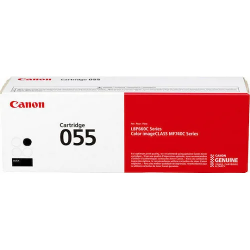 Canon 055 Γνήσιο Toner Laser Εκτυπωτή Μαύρο 2300 Σελίδων (3016C002)