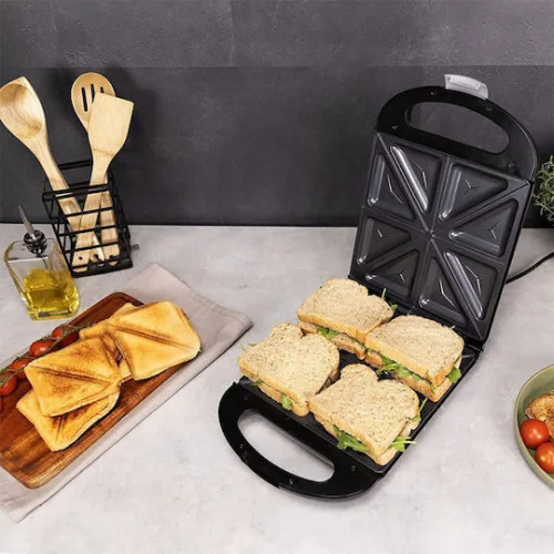 Cecotec Rock' Ntoast Family Τοστιέρα για 4 Τοστ 1500W Inox
