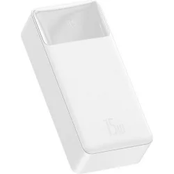 Baseus Bipow Overseas Edition Power Bank 30000mAh 15W με 2 Θύρες USB-A και Θύρα USB-C Λευκό