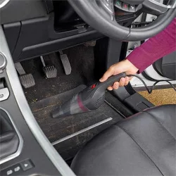 Black & Decker Σκουπάκι Αυτοκινήτου Στερεών με Ισχύ 9W & Καλώδιο Αναπτήρα 12V Grey, Red