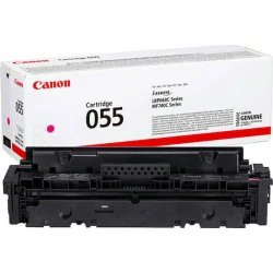 Canon 055 Γνήσιο Toner Laser Εκτυπωτή Ματζέντα High Yield 2100 Σελίδων (3014C002)