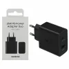 Samsung Φορτιστής Χωρίς Καλώδιο με Θύρα USB-A και Θύρα USB-C 35W Μαύρος (EP-TA220NBEGEU)