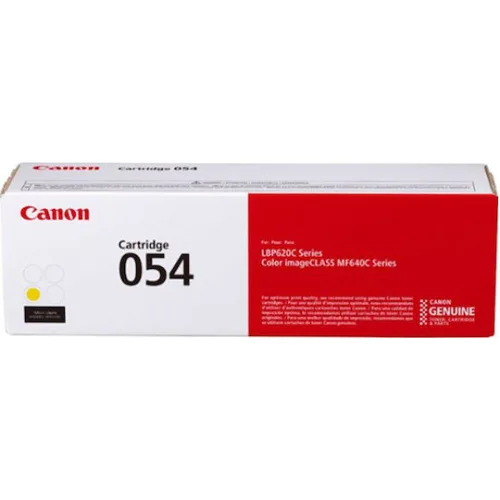 Canon 054 Γνήσιο Toner Laser Εκτυπωτή Κίτρινο 1200 Σελίδων (3021C002)