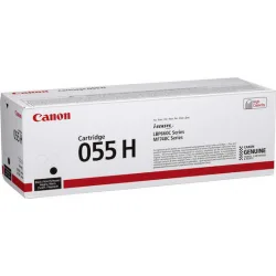 Canon 055H Γνήσιο Toner Laser Εκτυπωτή Μαύρο High Capacity 7600 Σελίδων (3020C002)