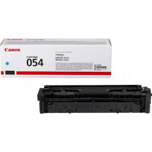 Canon 054 Γνήσιο Toner Laser Εκτυπωτή Κυανό 1200 Σελίδων (3023C002)