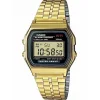 Casio Vintage Iconic Ψηφιακό Ανδρικό Ρολόι 36mm Μπαταρίας με Χρυσό Μεταλλικό Μπρασελέ