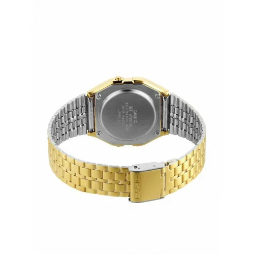 Casio Vintage Iconic Ψηφιακό Ανδρικό Ρολόι 36mm Μπαταρίας με Χρυσό Μεταλλικό Μπρασελέ