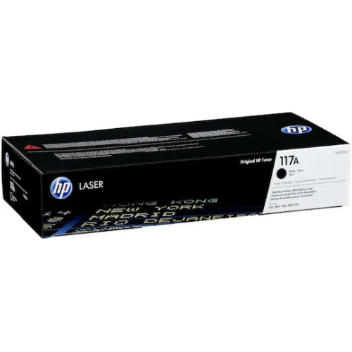HP 117A Γνήσιο Toner Laser Εκτυπωτή Μαύρο 1000 Σελίδων (W2070A)