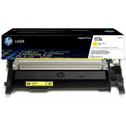 HP 117A Γνήσιο Toner Laser Εκτυπωτή Κίτρινο 700 Σελίδων (W2072A)