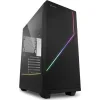 Sharkoon RGB Flow Gaming Midi Tower Κουτί Υπολογιστή με Πλαϊνό Παράθυρο Μαύρο