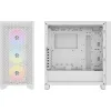 Corsair 3000D Airflow TG RGB Gaming Midi Tower Κουτί Υπολογιστή με Πλαϊνό Παράθυρο Λευκό