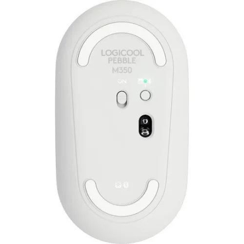 Logitech Pebble M350s Ασύρματο Bluetooth Ποντίκι White