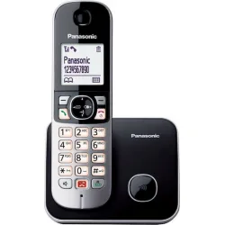 Panasonic KX-TG6851 Ασύρματο Τηλέφωνο με Ελληνικό Μενού Μαύρο
