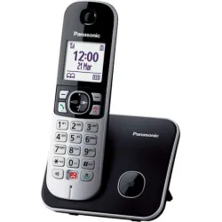 Panasonic KX-TG6851 Ασύρματο Τηλέφωνο με Ελληνικό Μενού Μαύρο