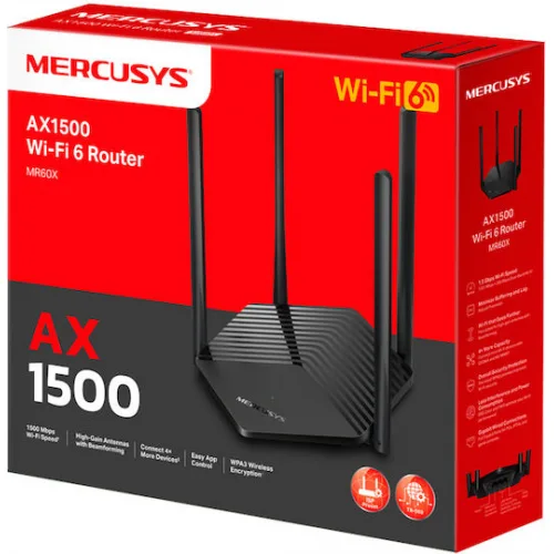 Mercusys v1 Ασύρματο Router Wi‑Fi 5 με 2 Θύρες Gigabit Ethernet