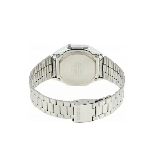 Casio Vintage Iconic Ψηφιακό Ανδρικό Ρολόι 36.3mm Μπαταρίας με Ασημί Μεταλλικό Μπρασελέ