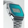 Casio Vintage Iconic Ψηφιακό Ανδρικό Ρολόι 36.3mm Μπαταρίας με Ασημί Μεταλλικό Μπρασελέ