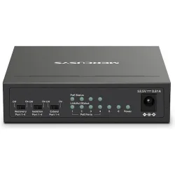Mercusys MS106LP v1 Unmanaged L2 PoE+ Switch με 6 Θύρες Ethernet