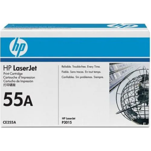 HP 55A Γνήσιο Toner Laser Εκτυπωτή Μαύρο 6000 Σελίδων (CE255A)