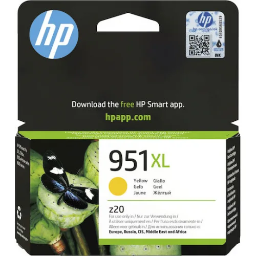 HP 951XL Γνήσιο Μελάνι Εκτυπωτή InkJet Κίτρινο (CN048AE)