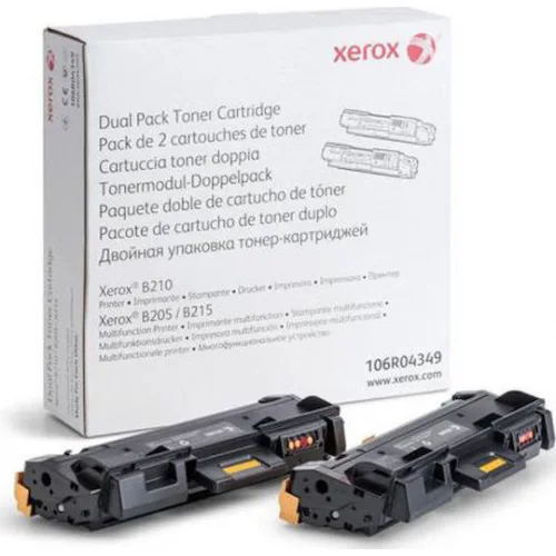 Xerox B205 Γνήσιο Multipack Toner Laser Εκτυπωτή Μαύρο 2τμχ (106R04349)