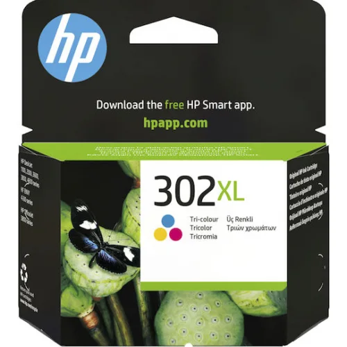 HP 302XL Γνήσιο Μελάνι Εκτυπωτή InkJet Πολλαπλό (Color) (F6U67AE)