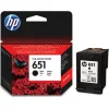 HP 651 Γνήσιο Μελάνι Εκτυπωτή InkJet Μαύρο (C2P10AE)
