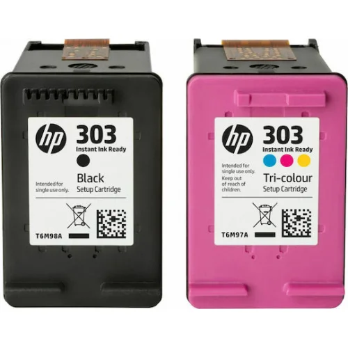 HP 303 Γνήσιο Πακέτο 2 Μελανιών Εκτυπωτή InkJet Πολλαπλό (Color) / Μαύρο (3YM92AE)