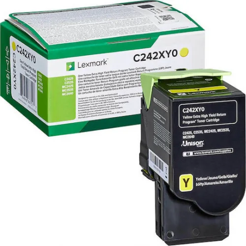 Lexmark C232HK0 Γνήσιο Toner Laser Εκτυπωτή Μαύρο High Yield Return Program 3000 Σελίδων