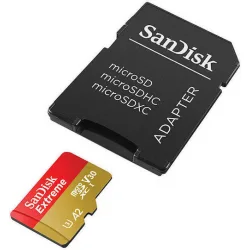 Sandisk Extreme microSDXC 512GB U3 V30 A2 UHS-I με αντάπτορα 190MB/s