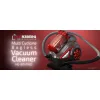 Herzberg HG-8047RED Ηλεκτρική Σκούπα 700W με Κάδο 4lt Κόκκινη