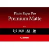 Canon PM-101 Φωτογραφικό Χαρτί Pro Premium Matte A2 210gr/m² για Εκτυπωτές Inkjet 20 Φύλλα